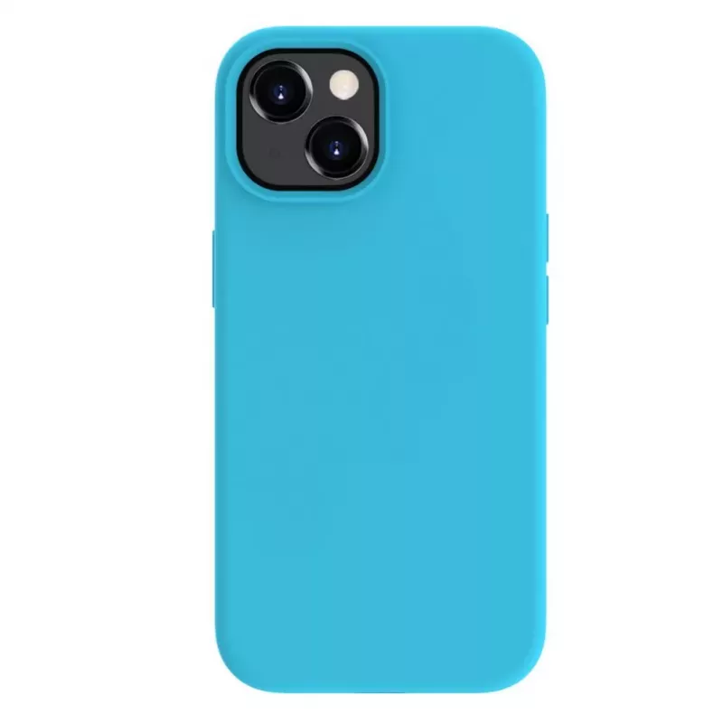 Evelatus Apple iPhone 15 Premium Soft Touch Θήκη Σιλικόνης Cyan Blue
