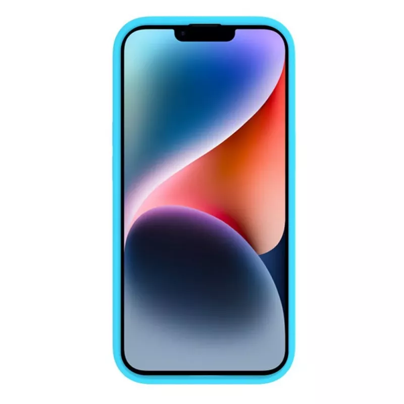 Evelatus Apple iPhone 15 Premium Soft Touch Θήκη Σιλικόνης Cyan Blue