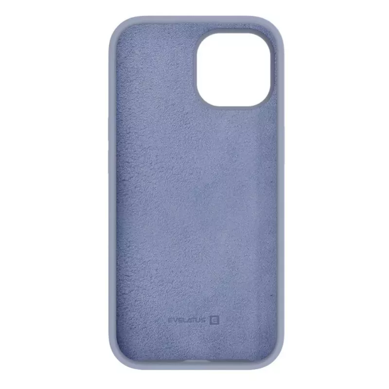 Evelatus Apple iPhone 15 Premium Soft Touch Θήκη Σιλικόνης Lavender Gray