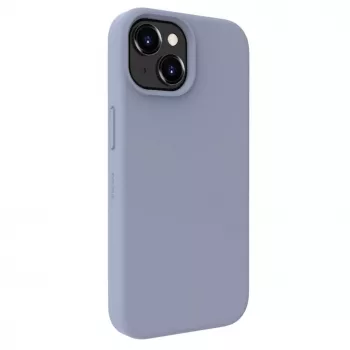 Evelatus Apple iPhone 15 Premium Soft Touch Θήκη Σιλικόνης Lavender Gray