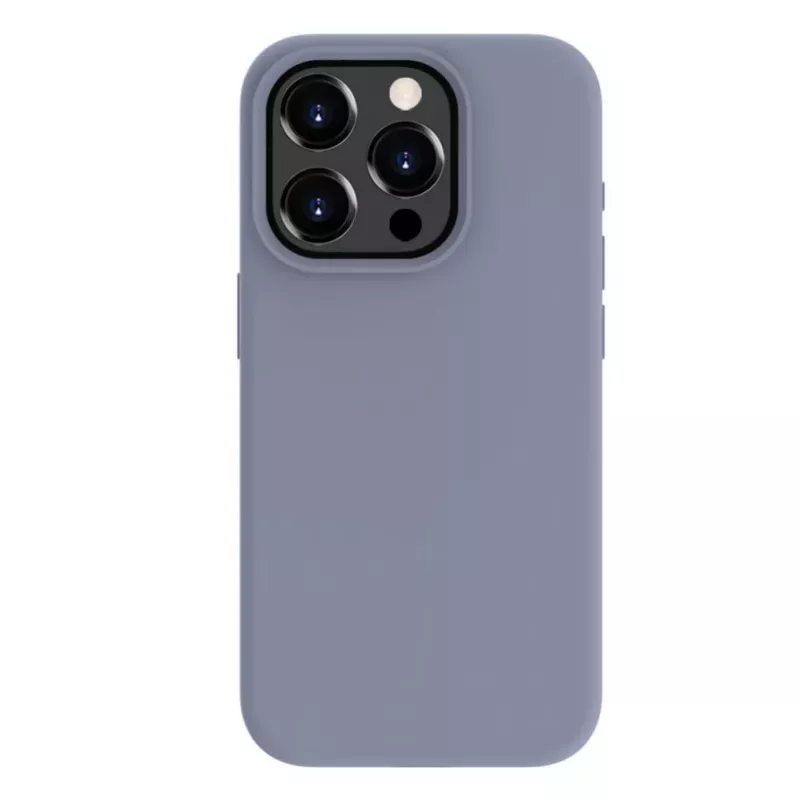 Evelatus Apple iPhone 15 Pro Premium Soft Touch Θήκη Σιλικόνης Lavender Gray
