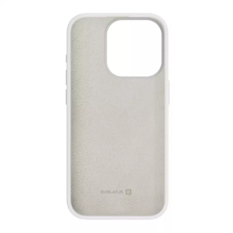 Evelatus Apple iPhone 15 Pro Max Premium Soft Touch Θήκη Σιλικόνης Λευκό