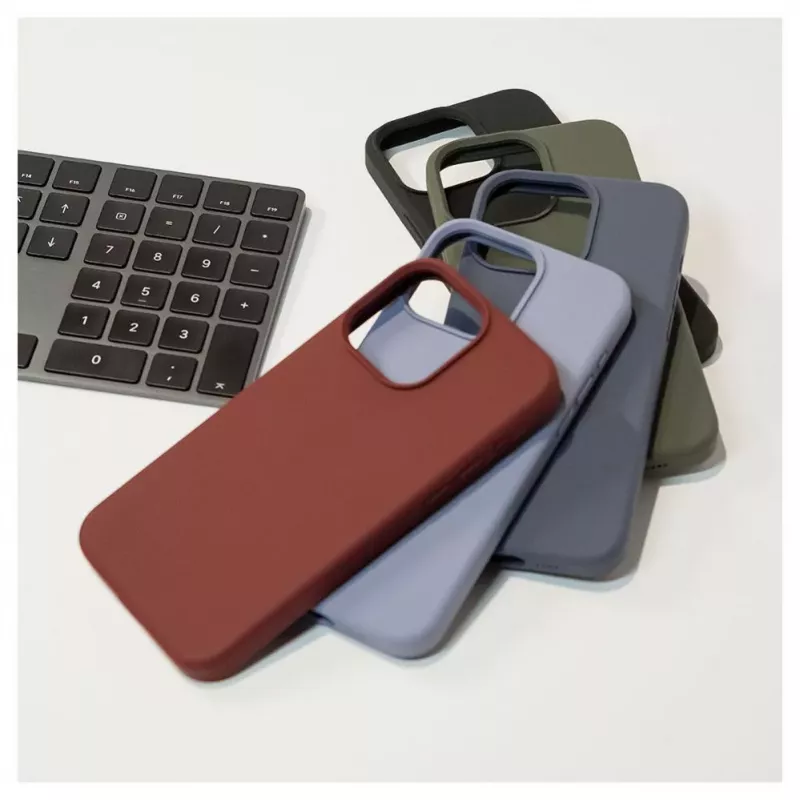 Evelatus Apple iPhone 15 Pro Max Premium Soft Touch Θήκη Σιλικόνης Midnight Blue