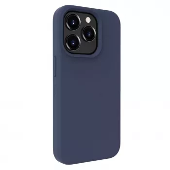 Evelatus Apple iPhone 15 Pro Max Premium Soft Touch Θήκη Σιλικόνης Midnight Blue