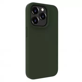 Evelatus Apple iPhone 15 Pro Max Premium Soft Touch Θήκη Σιλικόνης Dark Olive