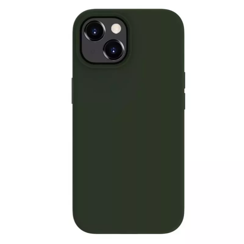 Evelatus Apple iPhone 15 Premium Magsafe Soft Touch Θήκη Σιλικόνης Dark Olive
