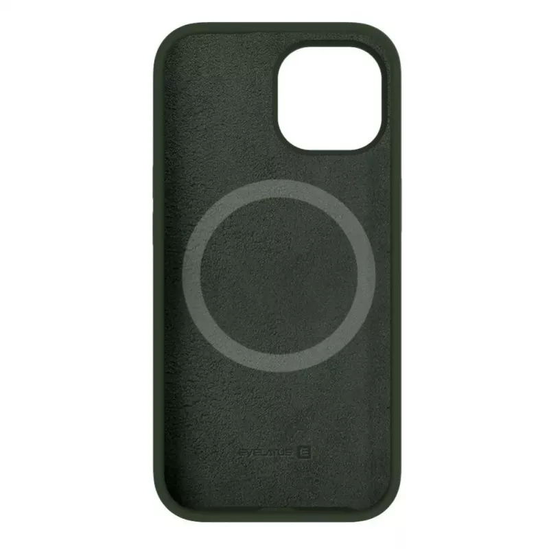 Evelatus Apple iPhone 15 Premium Magsafe Soft Touch Θήκη Σιλικόνης Dark Olive