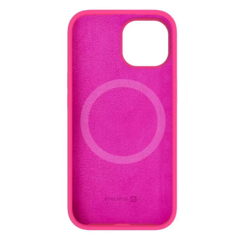 Evelatus Apple iPhone 15 Premium MagSafe Soft Touch Θήκη Σιλικόνης Ροζ