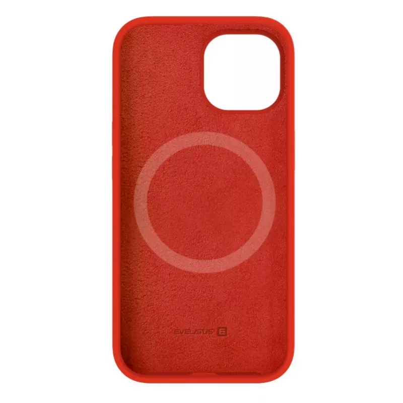 Evelatus Apple iPhone 15 Premium MagSafe Soft Touch Θήκη Σιλικόνης Κόκκινο