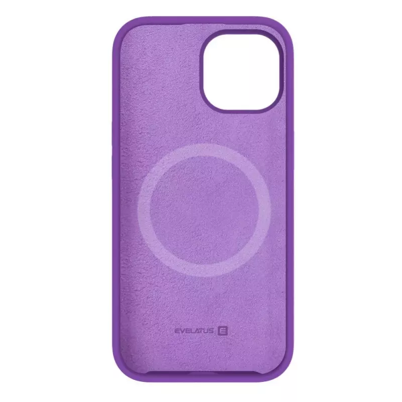 Evelatus Apple iPhone 15 Plus Premium MagSafe Soft Touch Θήκη Σιλικόνης Deep Purple