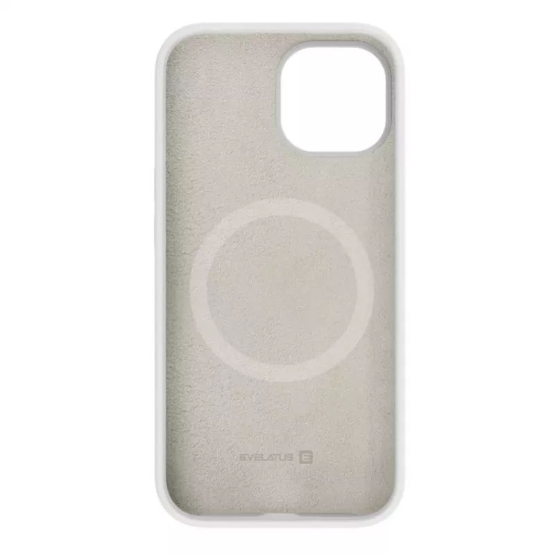 Evelatus Apple iPhone 15 Plus Premium Magsafe Soft Touch Θήκη Σιλικόνης Λευκό