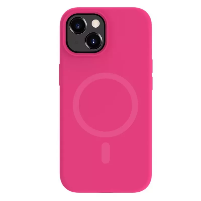 Evelatus Apple iPhone 15 Plus Premium Magsafe Soft Touch Θήκη Σιλικόνης Ροζ