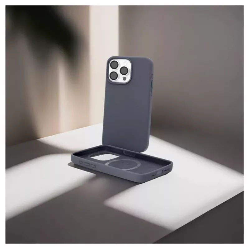 Evelatus Apple iPhone 15 Pro Premium MagSafe Soft Touch Θήκη Σιλικόνης Midnight Blue