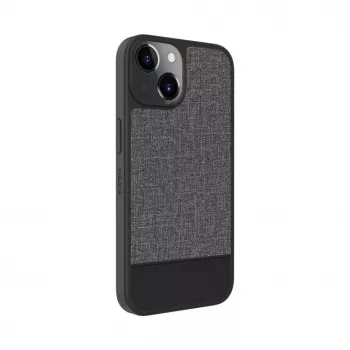 Evelatus Apple iPhone 15 Plus Πλαστική Δερμάτινη Θήκη Πλάτης MagSafe Γκρι