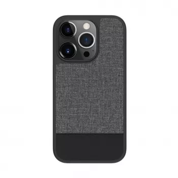 Evelatus Apple iPhone 15 Pro Max Πλαστική Δερμάτινη Θήκη Πλάτης MagSafe Γκρι