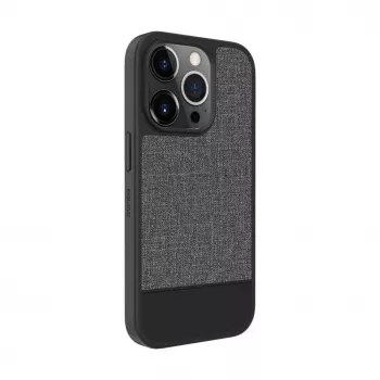 Evelatus Apple iPhone 15 Pro Max Πλαστική Δερμάτινη Θήκη Πλάτης MagSafe Γκρι