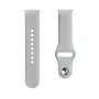 Evelatus Watch 22mm Σιλικονούχο Λουράκι Loop (130mm M/L) Ασημί