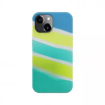 Evelatus Apple iPhone 15 Plus θήκη σιλικόνης πολύχρωμη κίτρινο πράσινο