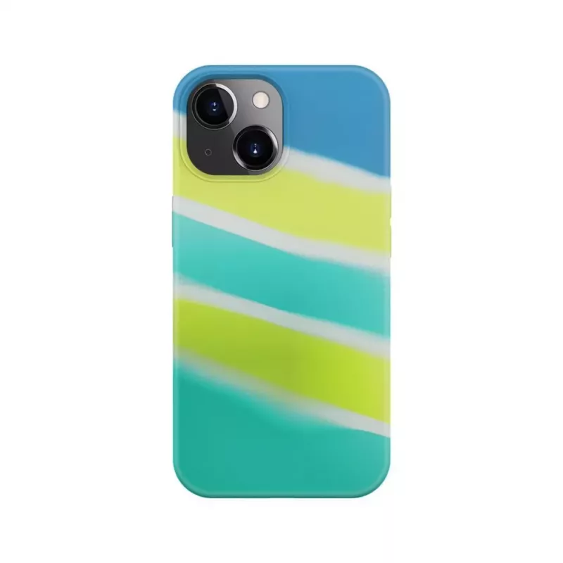 Evelatus Apple iPhone 15 Plus θήκη σιλικόνης πολύχρωμη κίτρινο πράσινο