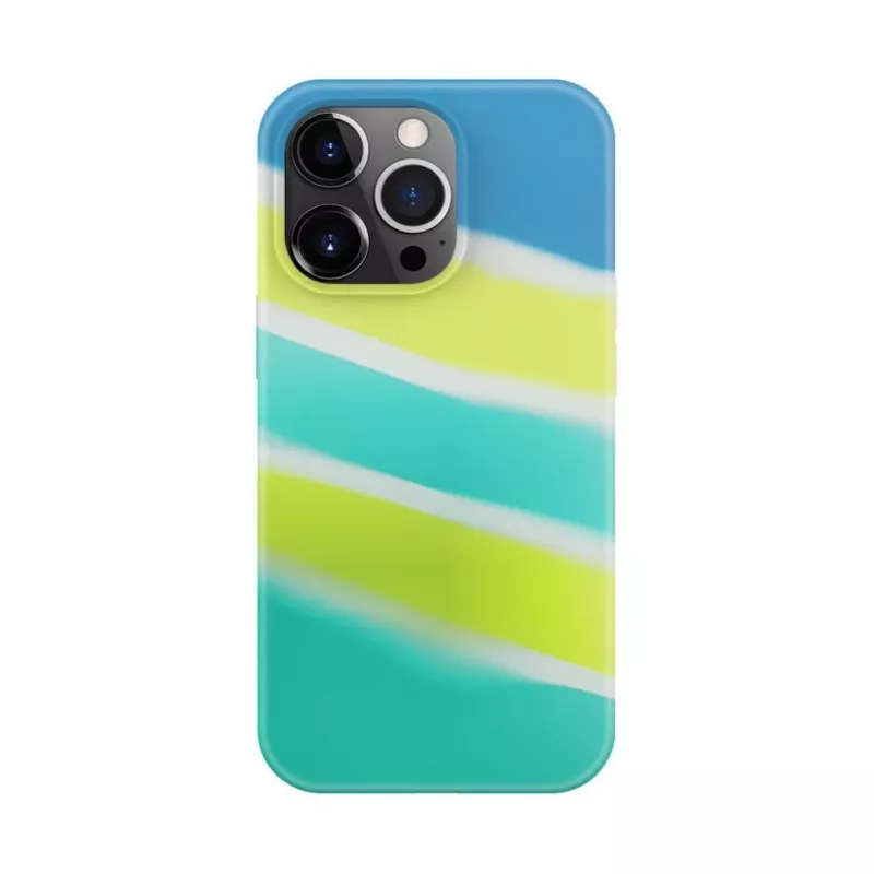 Evelatus Apple iPhone 15 Pro Max θήκη σιλικόνης πολύχρωμη κίτρινο-πράσινο