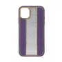 iLike Apple iPhone 11 θήκη δερμάτινη με διαμάντια μωβ
