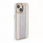 iLike Apple iPhone 15 θήκη δερμάτινη με διαμάντια λευκό