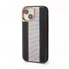 iLike Apple iPhone 15 θήκη δερμάτινη με διαμάντια μαύρο