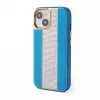 iLike Apple iPhone 15 θήκη δερμάτινη με διαμάντια μπλε