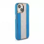 iLike Apple iPhone 15 θήκη δερμάτινη με διαμάντια μπλε