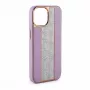 iLike Apple iPhone 15 Pro θήκη δερμάτινη με διαμάντια ροζ άμμος