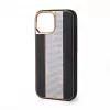 iLike Apple iPhone 15 Pro Max θήκη δερμάτινη με διαμάντια μαύρο