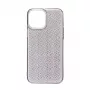 iLike Apple iPhone 14 θήκη σιλικόνης Shine διαφανές μαύρο