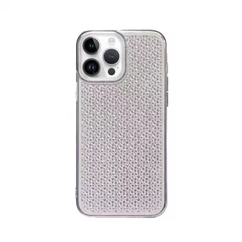 iLike Apple iPhone 14 Pro θήκη σιλικόνης Shine διαφανές μαύρο