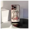 iLike Apple iPhone 15 Pro θήκη σιλικόνης Print Desire Bear ροζ