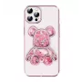 iLike Apple iPhone 15 Pro θήκη σιλικόνης Print Desire Bear ροζ
