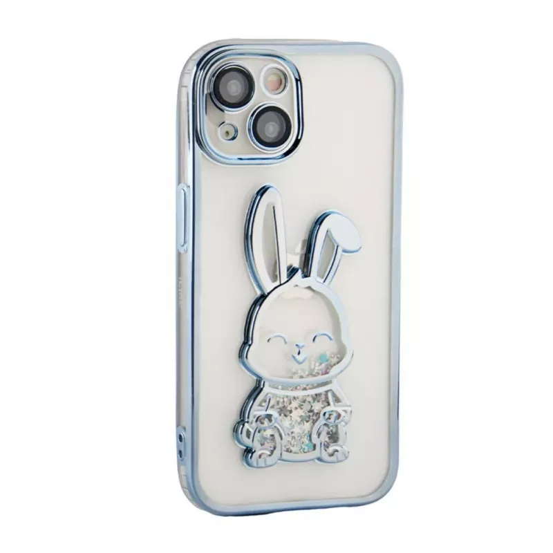 iLike Apple iPhone 13 θήκη σιλικόνης Print Desire Rabbit μπλε