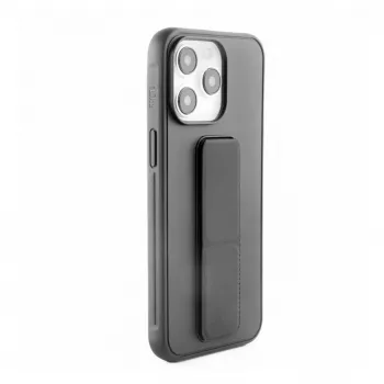 iLike Apple iPhone 15 Pro Θήκη Σιλικόνης με Βάση Μαύρο