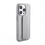 iLike Apple iPhone 15 Pro Θήκη Σιλικόνης με Βάση Ασημί