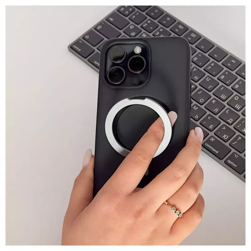 iLike Apple iPhone 15 Pro Max Θήκη με Kickstand και MagSafe Μαύρο