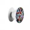 iLike Universal Pop Holder Stickers - Μαύρο - 1 συσκευασία