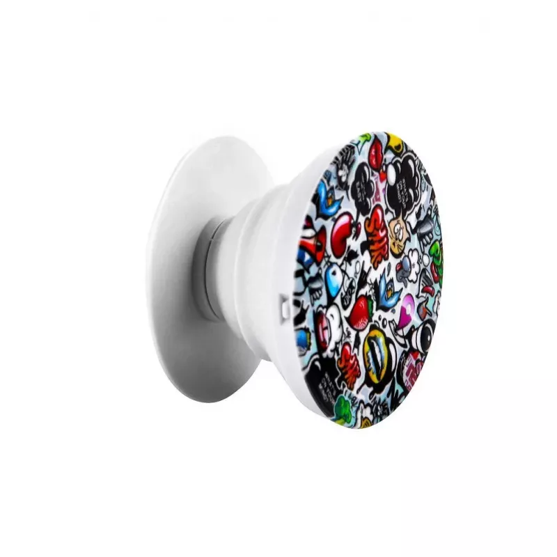 iLike Universal Pop Holder Stickers - Μαύρο - 1 συσκευασία