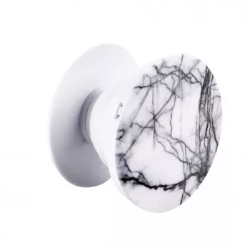 iLike Universal Pop Holder Marble Λευκό