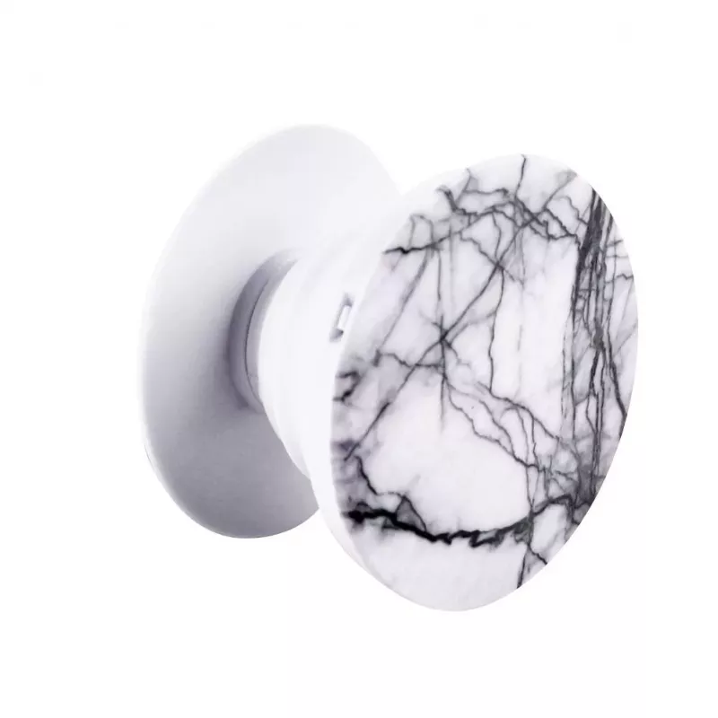 iLike Universal Pop Holder Marble Λευκό