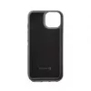 Evelatus Apple iPhone 15 Δερμάτινη θήκη με σχέδιο φερμουάρ λουλούδι μαύρο