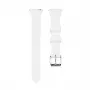 Connect 20mm T-Buckle Σιλικόνης Loop Λουράκι Ρολογιού (130mm M/L) Λευκό