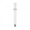 Connect 22mm Flat Head Δέρμα-Σιλικόνης Loop Μαγνητικό Λουράκι Ρολογιού (130mm M/L) Λευκό