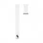 Connect 22mm Flat Head Δέρμα-Σιλικόνης Loop Μαγνητικό Λουράκι Ρολογιού (130mm M/L) Λευκό