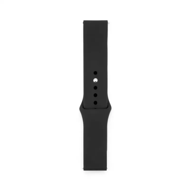 Connect 22mm Σιλικόνης Loop Λουράκι Ρολογιού (S/M 110mm) Μαύρο