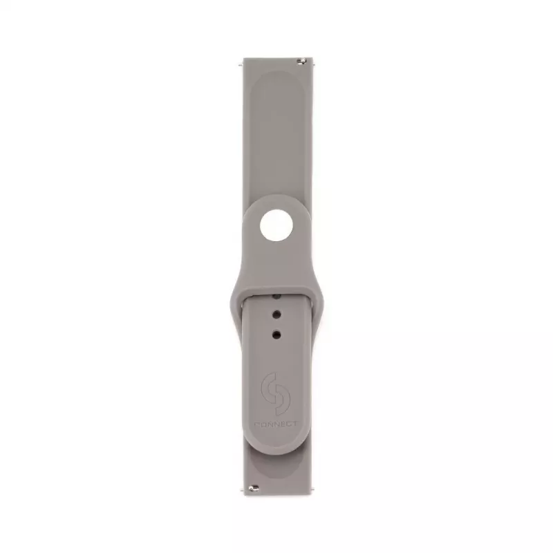 Connect 22mm Σιλικόνης Loop Λουράκι Ρολογιού (S/M 110mm) Γκρι
