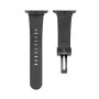 Connect Watch 38/40/41mm Δερμάτινο λουράκι ρολογιού Single Loop Buckle Μαύρο